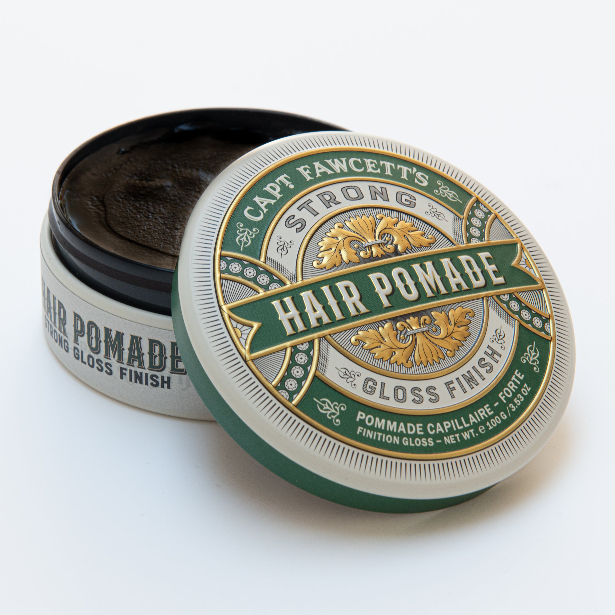 Captain Fawcett Strong Hold Pomade (Green) 100g