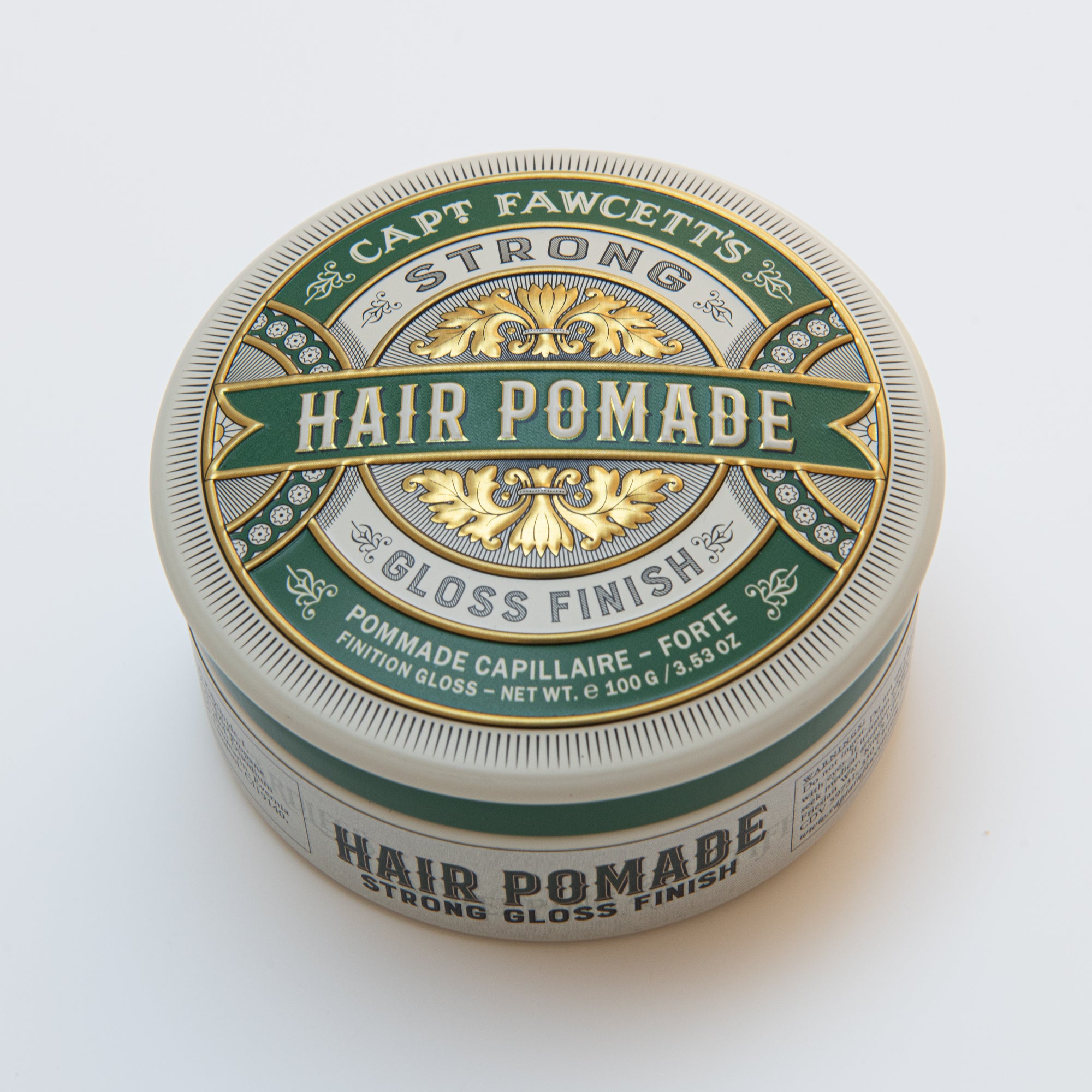 Captain Fawcett Strong Hold Pomade (Green) 100g