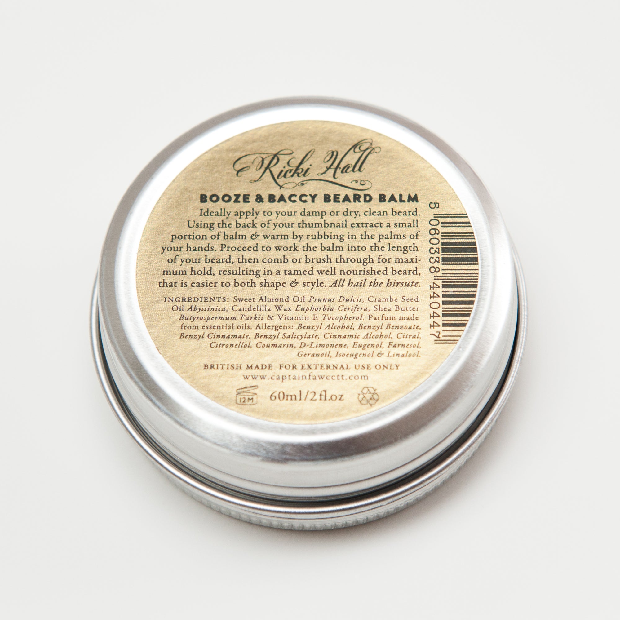 Captain Fawcett Ricki Hall's Booze & Baccy Beard Balm (60ml)