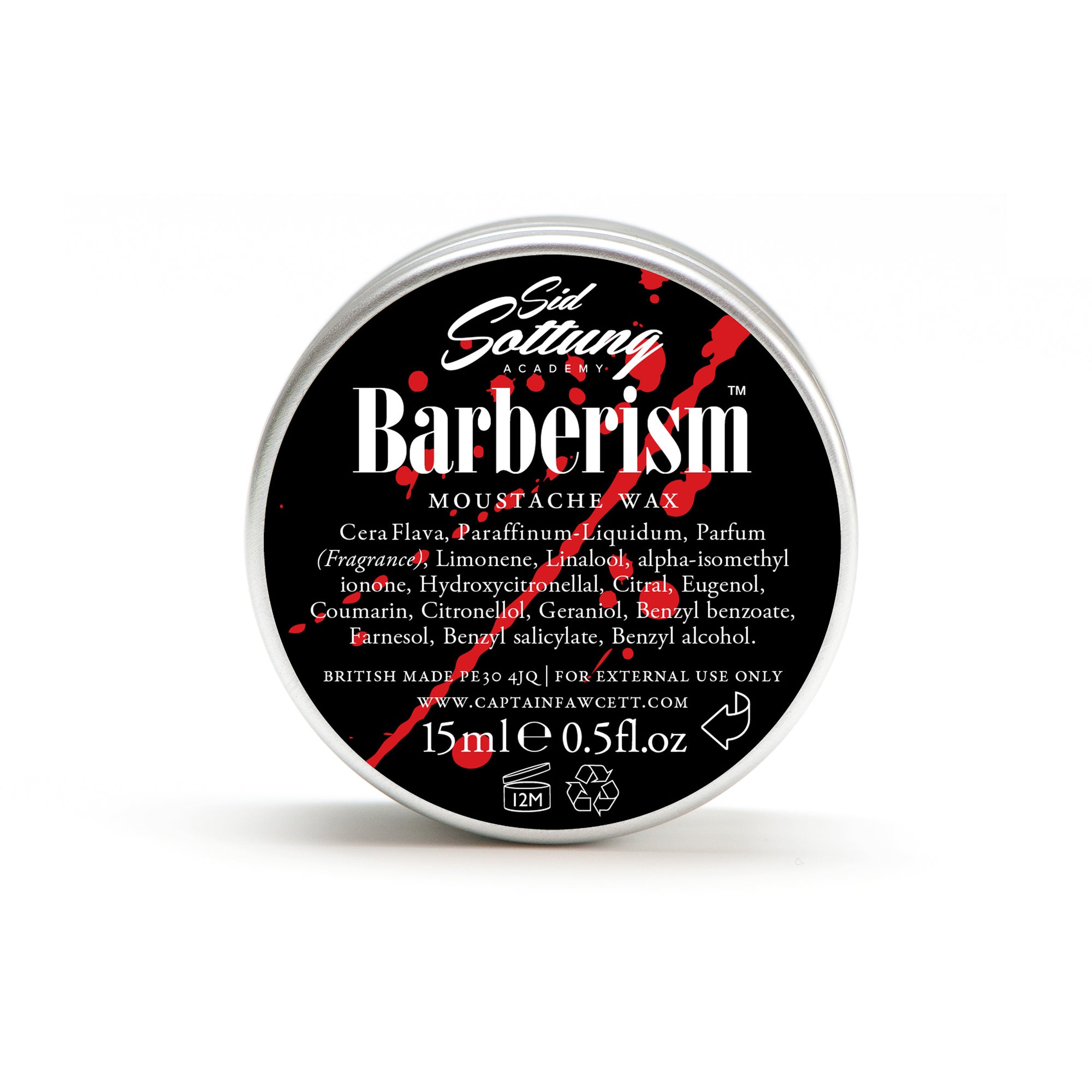 Captain Fawcett Barberism Moustache Wax (15ml)