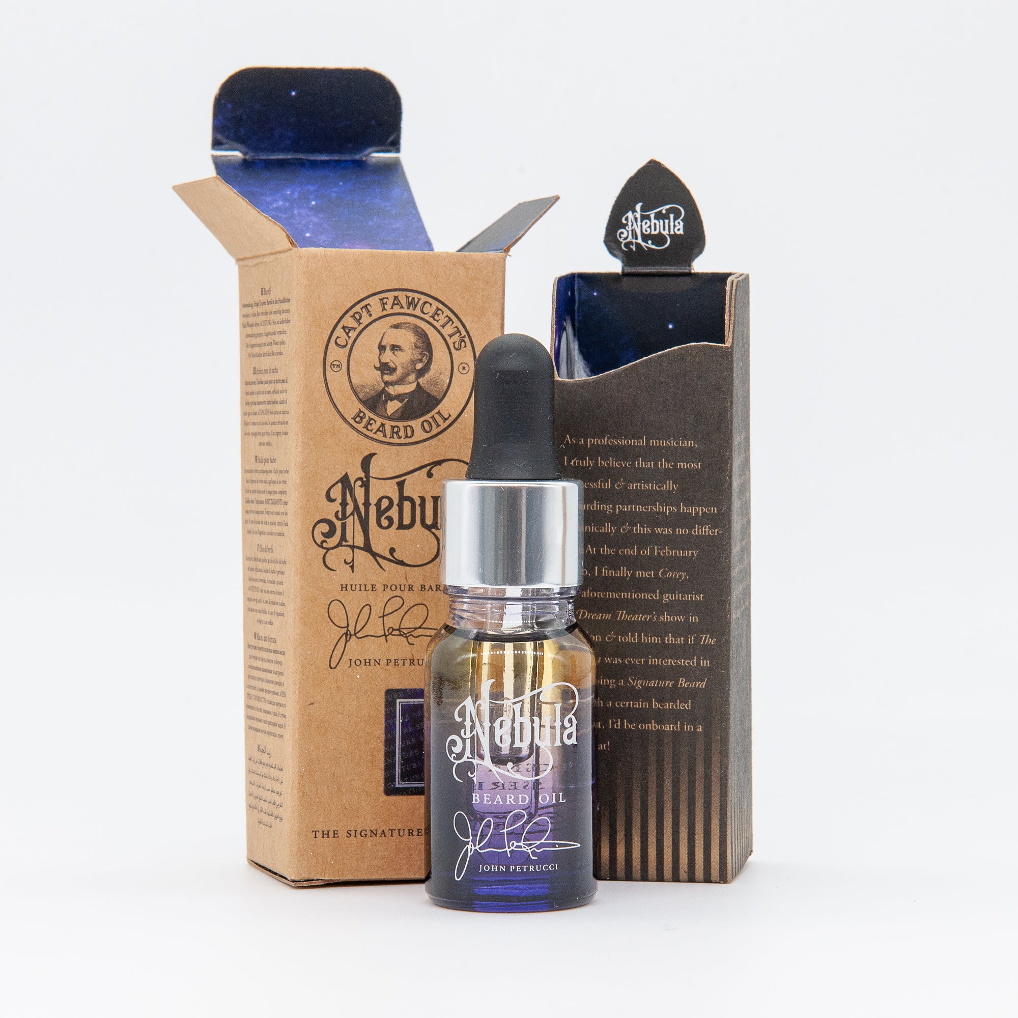 Captain Fawcett John Petrucci's 'Nebula' Beard Oil