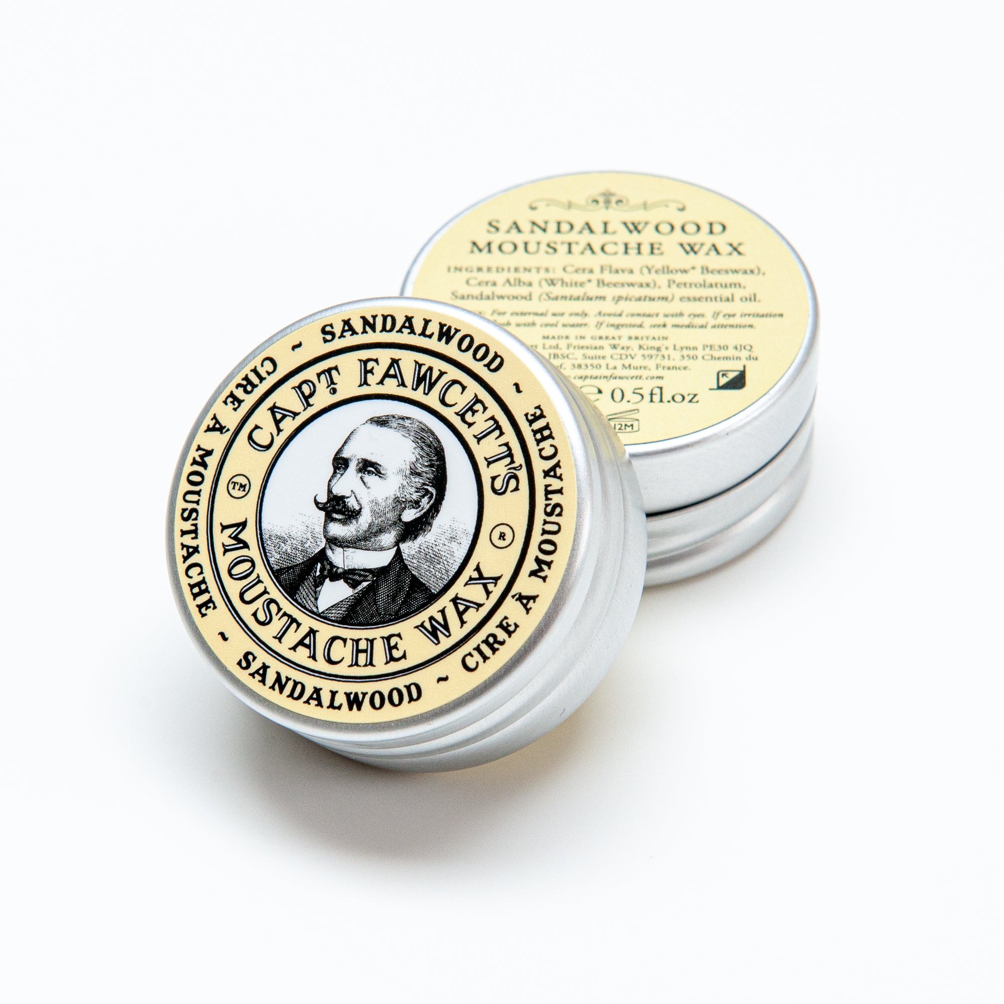 Captain Fawcett Sandalwood Moustache Wax (15ml)